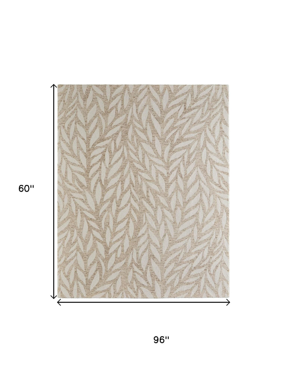 5x8 Hand Tufted Wool Floral Area Rug Artisan Crafted for Living or Bedroom