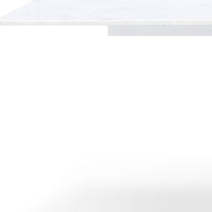 120 Inch Marble Top Dining Table with Gold Stainless Pedestal Base Seats Ten