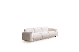 HomeRoots 98 Inch Velvet Upholstered Sofa Elegant Living Room Seating in Plush Fabric 722493