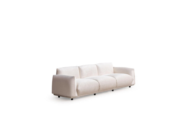 HomeRoots 98 Inch Velvet Upholstered Sofa Elegant Living Room Seating in Plush Fabric 722493