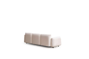 98 Inch Velvet Upholstered Sofa Elegant Living Room Seating in Plush Fabric