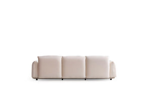 98 Inch Velvet Upholstered Sofa Elegant Living Room Seating in Plush Fabric