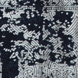 Viscose Area Rug Distressed Abstract Pattern with Fringed Tassels for Living Room Decor