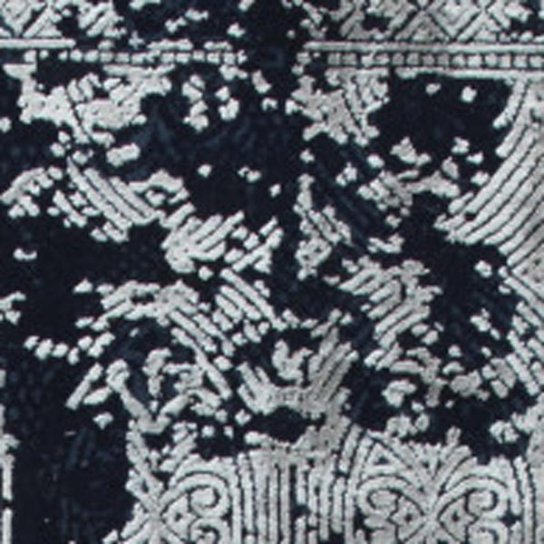 Viscose Area Rug Distressed Abstract Pattern with Fringed Tassels for Living Room Decor