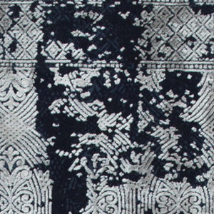 Viscose Area Rug Distressed Abstract Pattern with Fringed Tassels for Living Room Decor