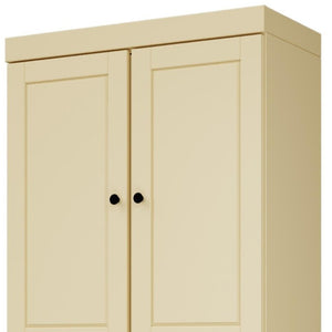 72 Inch Solid Wood Four Door Pantry Cabinet for Spacious Kitchen or Hallway Storage