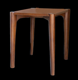 HomeRoots 22 Inch Solid Wood Square Accent Table Sturdy Natural Finish Living Room Side 722648