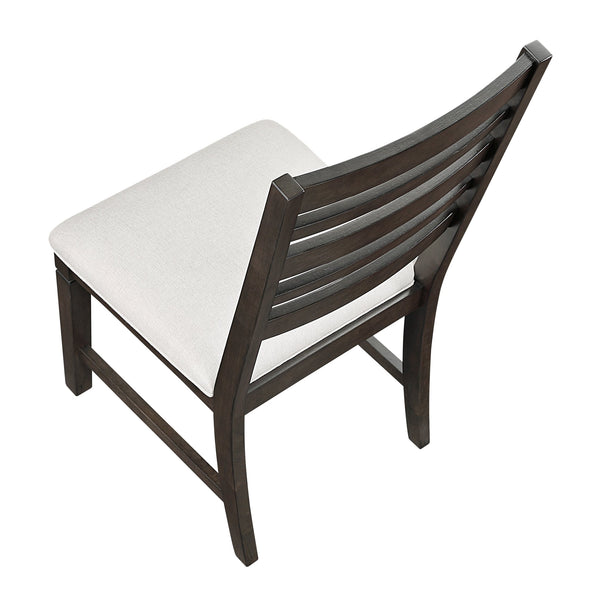 English Elm Classic Wood Upholstered Side Chair Set of 2 with Dark Finish, Sturdy 250lb Capacity, Comfortable Seating Espresso 40.5 L x 21 W x 13 H B011P348872