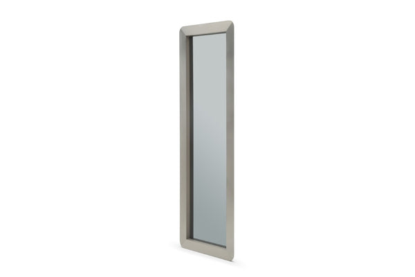 83 Inch Stainless Steel Leaning or Hanging Full Length Mirror in Silver