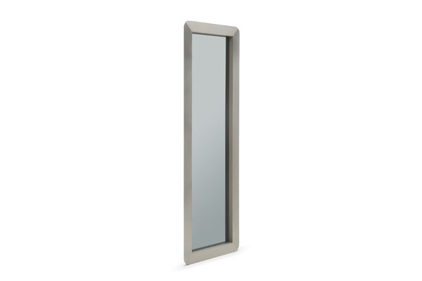 83 Inch Stainless Steel Leaning or Hanging Full Length Mirror in Silver