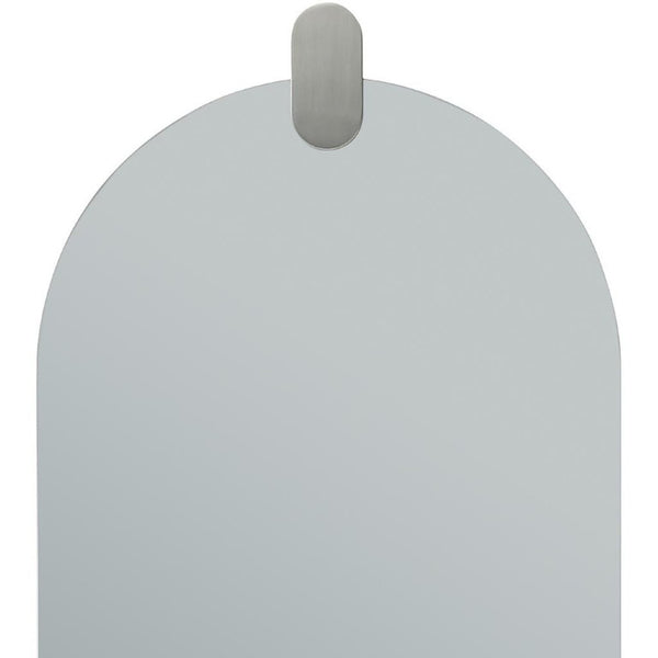 43 Inch Oval Frameless Wall Mirror Sleek Minimalist Design for Modern Living Spaces