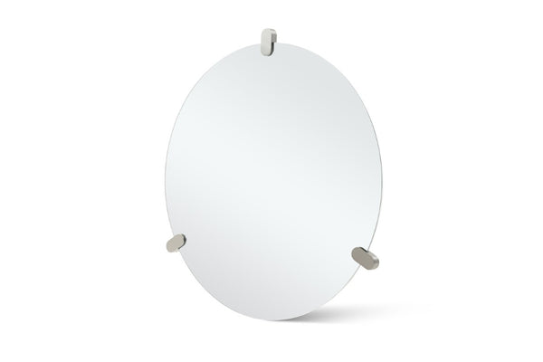 47 Inch Round Frameless Wall Mirror Large Accent Piece for Modern Living Spaces
