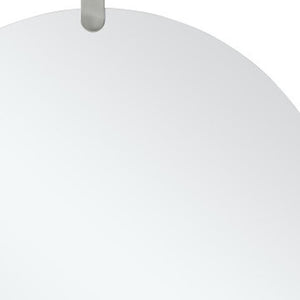 47 Inch Round Frameless Wall Mirror Large Accent Piece for Modern Living Spaces