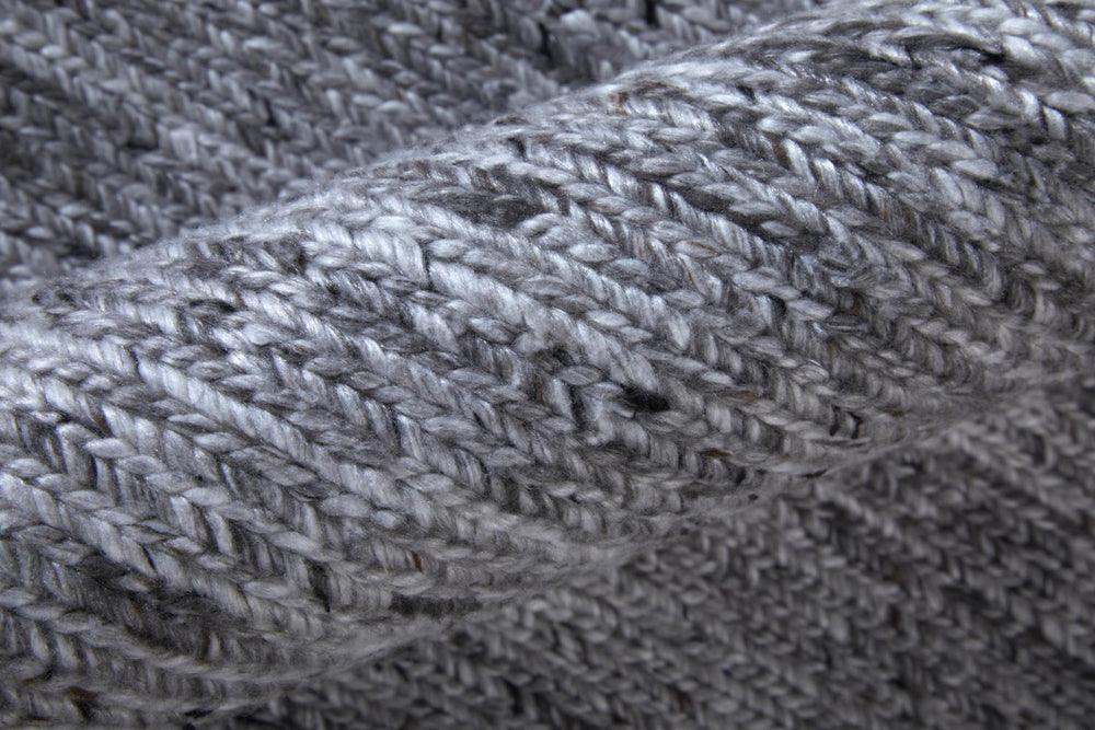 Hand Knotted Gray Ivory Stain Resistant Transitional Indoor Outdoor Artisan Area Rug