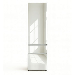 English Elm Elise Slim Modular Wood Closet Cabinet with Mirror — Tall White Melamine Organizer, Durable, Easy Assembly, Ample Storage B040P311967