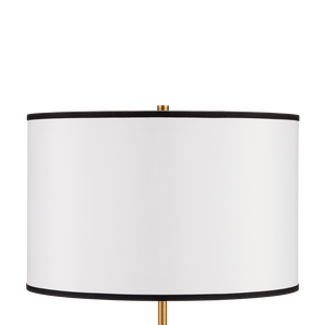 Willoughby Floor Lamp - Contemporary Metal Design with Pinwheel Base, Brass & Oil-Rubbed Bronze Finish