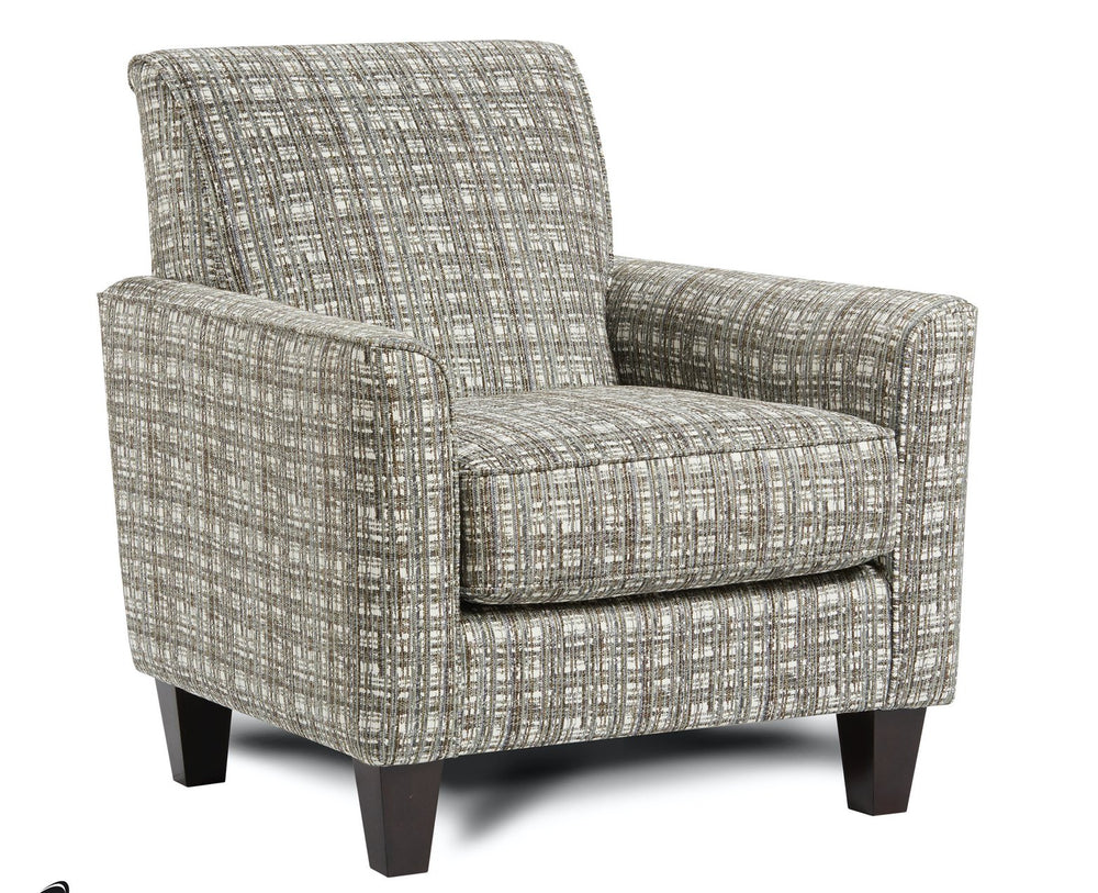 Fusion Macarena Marine Accent Chair - Durable, Stylish Design With Reversible Cushion & Coffee Finish Legs Multi Ws,2% Polyester,98% Polypropylene 722 Potlatch Marine Accent Chair