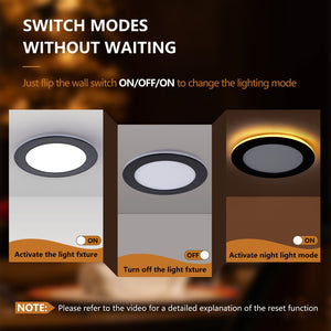 English Elm 6 Pack Slim Canless Wafer Ceiling Lights Dimmable 5cct Selectable for Any Room W2312P416001