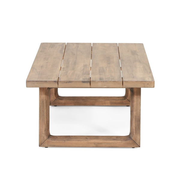 English Elm 4-pieces Acacia Hardwood Outdoor Conversation Set with Deep Cushions for Porch Decks 72310.00BBGE-2_73020.00BBGE