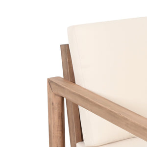 English Elm Outdoor Solid Acacia Hardwood Club Chair with Thick Water Resistant Cushion for Patio 72310.00BBGE