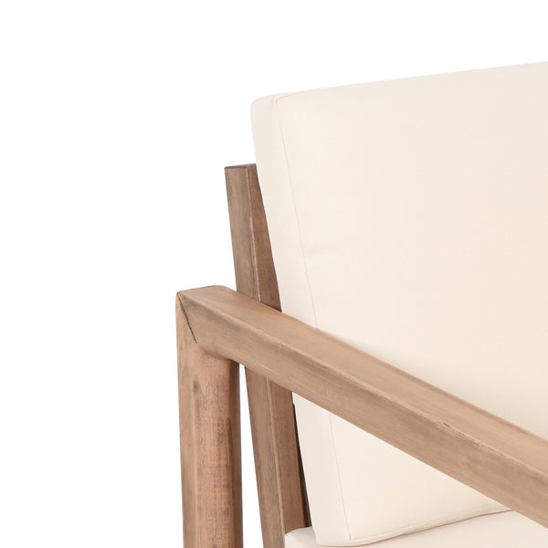 English Elm Outdoor Solid Acacia Hardwood Club Chair with Thick Water Resistant Cushion for Patio 72310.00BBGE