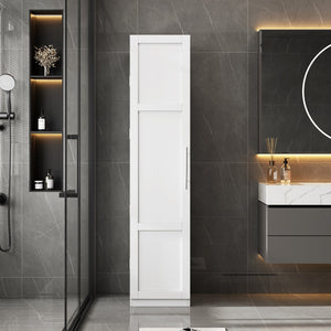 English Elm Kitchen Pantry Hutch Cabinet with Microwave Stand, Spacious Buffet Sideboard for Organized Kitchens White W331P309438