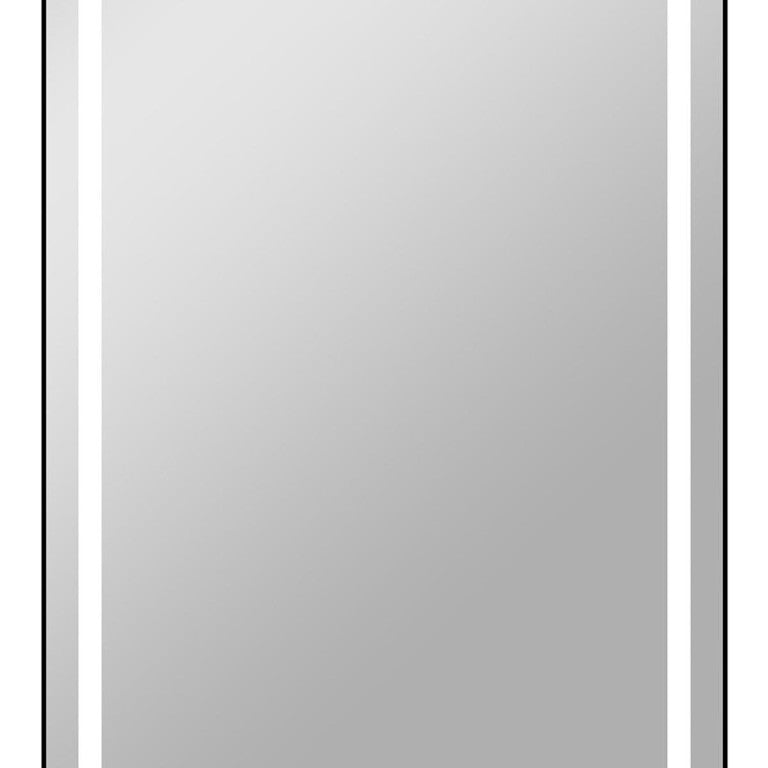 64 Inch Lighted Aluminum Frame Standing Mirror Sleek Full Body Bedroom Accent