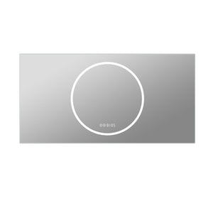 24 Inch Led Illuminated Frameless Bathroom Vanity Mirror with Anti Fog for Modern Spaces
