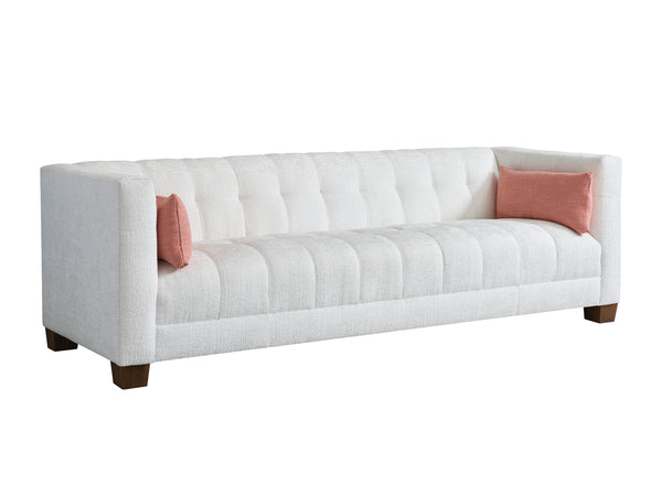 Lexington Emilia Sofa - Elegant Contemporary Design With Warm Hazelnut Finish And Luxurious Kidney Pillows   7232-33-41