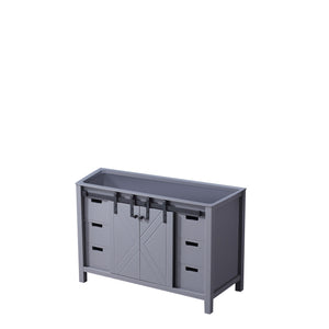 English Elm Dark Grey Bath Vanity - 48-Inch Stylish Storage Solution With Soft-Close Drawers & Easy Install B2731P260020