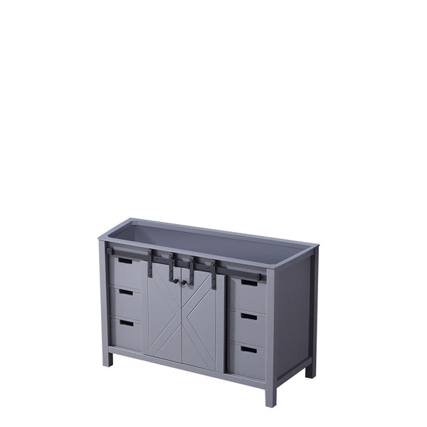English Elm Dark Grey Bath Vanity - 48-Inch Stylish Storage Solution With Soft-Close Drawers & Easy Install B2731P260020