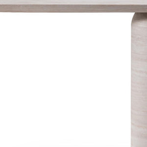 60 Inch Genuine Marble Top Pedestal Console Table for Elegant Entryway Decor