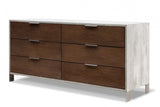 VIG Furniture Eastern King Nova Domus Conner Modern Dark Walnut & Concrete Bedroom Set VGAN-CONNER-SET-DK-EK