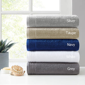 JLA Home 510 Design - 100% Cotton zero-twist 12-piece towel set — quick-dry, ultra-absorbent bath, hand & washcloths, OEKO-TEX certified Indigo 5DS73-0202