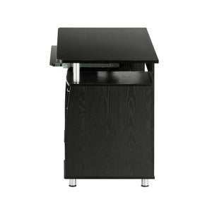 48 Inch Wood Pedestal Writing Desk with Dual Storage Cabinets and Two Drawers for Home Office