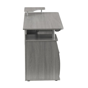47 Inch Wood Pedestal Writing Desk with Two Storage Drawers for Home Office Work