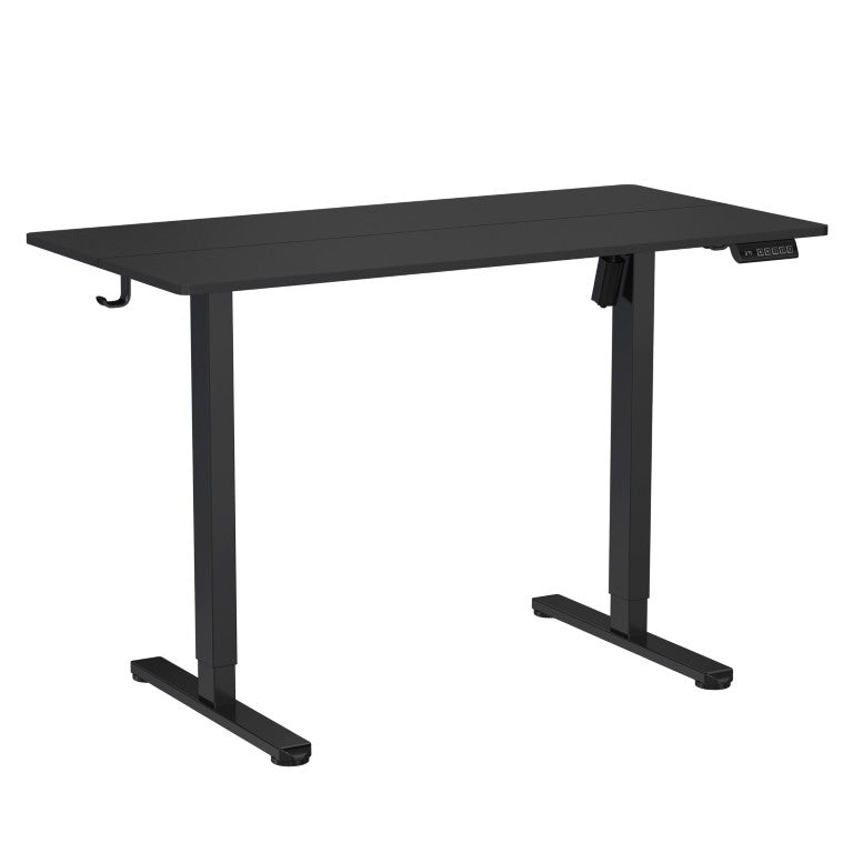 Adjustable Height Wood and Steel Standing Desk for Modern Home Office Workstation Use