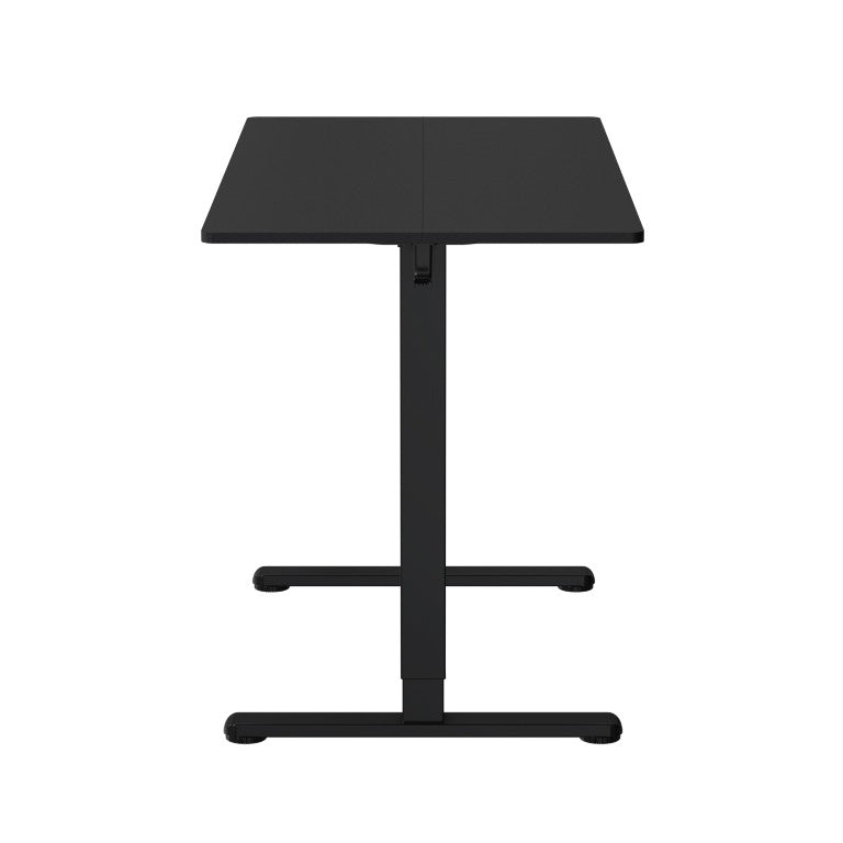 Adjustable Height Wood and Steel Standing Desk for Modern Home Office Workstation Use