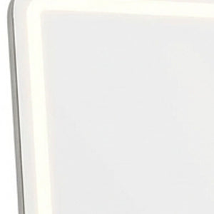 64 Inch Lighted Full Length Mirror Freestanding or Wall Mounted Framed Clear Glass