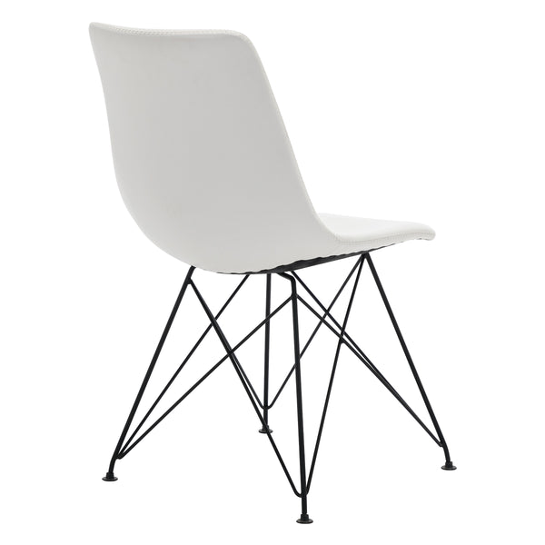 OSP Home Furnishings Trenton Chair  - Set of 2 White