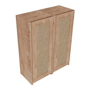 English Elm 24" Bathroom Side Cabinet - Wall-Mounted, Soft-Close Doors, Modern Design & Durable Storage Solution W999S00338