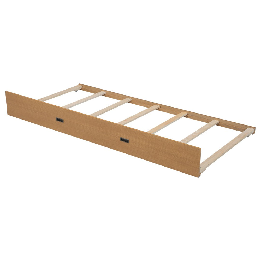 English Elm Wood Queen Size Bunk Bed With Trundle & Ladder – Stylish, Durable Sleeping Solution For All Ages N7090004008D-GIGA