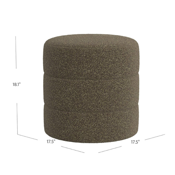 English Elm Soa Woven Fabric Cube Ottoman with Tray Lid and Hidden Storage for Living Rooms Brown B056P416996