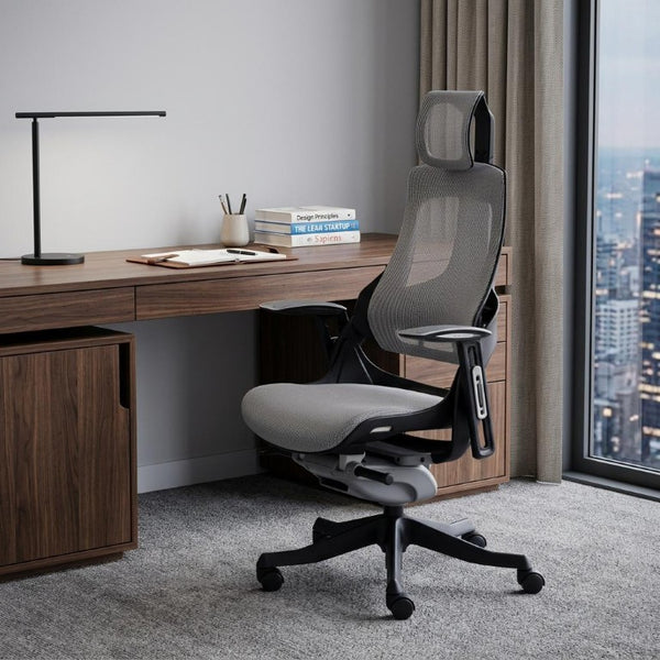 Ergonomic Swivel Rolling Executive Chair with Adjustable Height for Modern Home Office Comfort