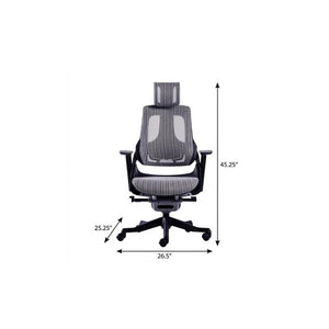Ergonomic Swivel Rolling Executive Chair with Adjustable Height for Modern Home Office Comfort