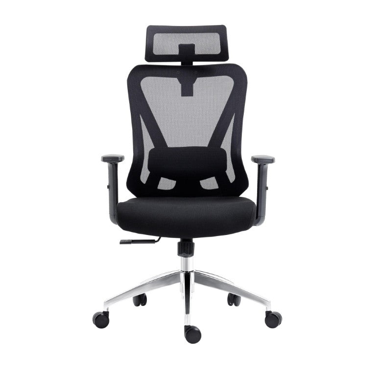 HomeRoots Black Ergonomic Rolling Swivel Chair with Adjustable Height for Modern Home Offices 724189
