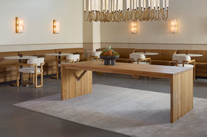 Sunpan Madrone Dining Armchair: Stunning Oak Frame with Luxurious Leather Upholstery for Timeless Elegance Rustic Oak / Heather Ivory Tweed