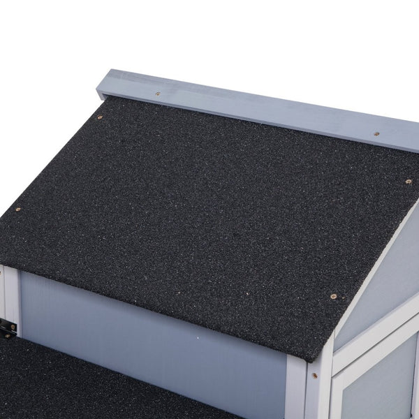 English Elm Outdoor Pinewood Hen House with Nesting Box Run Ramp and Waterproof Asphalt Roof W2181P356236