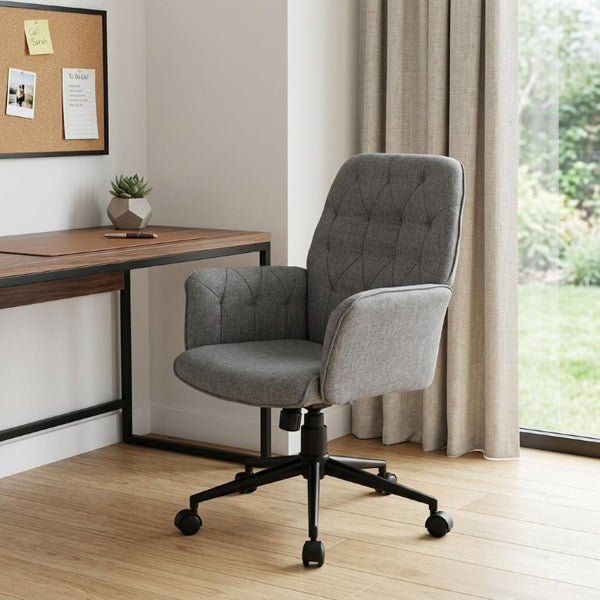 Ergonomic Swivel Rolling Executive Chair with Adjustable Height for Modern Home Office Comfort