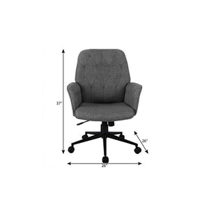 Ergonomic Swivel Rolling Executive Chair with Adjustable Height for Modern Home Office Comfort